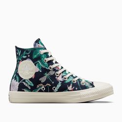 Converse sz 8.5 Enchanted Garden Chuck Taylor All Star High Top Sneakers Shoes LIKE NEW