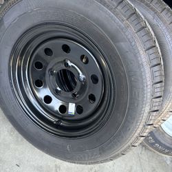 2 Trailer Tires And Rims 175x80-13 $160