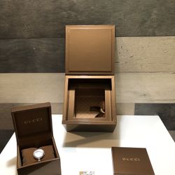 GUCCI  YA105528 Silver Tone 105 Series SS Bangle Ladies Watch w/Orig. Box/Tag/Manual 