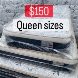 Mattress Pillow top At Low Prices ✨in plastic✨ ⭐️Queen $150 ⭐️Full $130 ⭐️Twin $120 ⭐️King $280 ⭐️Cal King $280 🚚Delivery available $30