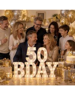 50th Birthday Decorations for Women and Men