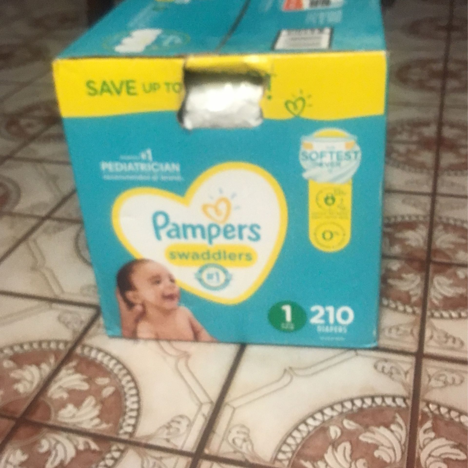 Pampers Brand Diapers 210 Count 