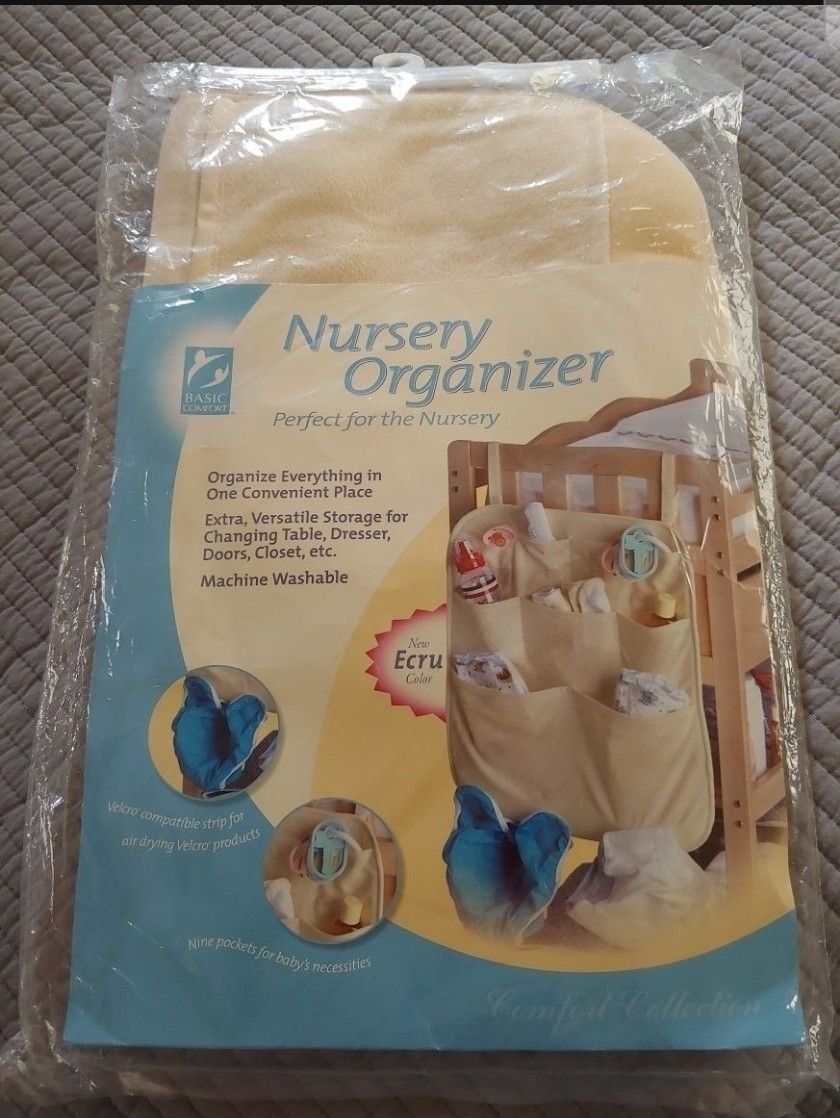 Hanging Diaper Caddy, Baby Crib Organizer