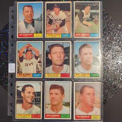1961 Baseball Vintage Card Lot