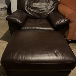 Brown Leather sofa Set 4 Sale