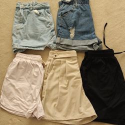Women's denim shorts,skort bundle