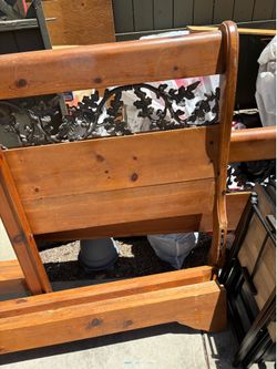 FREE - Cal King bed frame and dresser w/Mirror