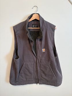 Carhartt Loose Fit Sherpa-Lined Canvas Utility Vest (Men's Size XL)