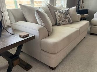Ivory Sofa and Love Seat