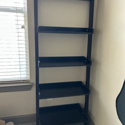 Black Leaning Bookshelf