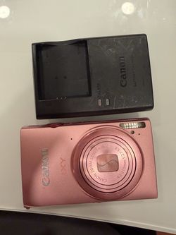 Canon IXUS Pink Compact Digital Camera with Charger