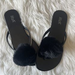 Black Patent Sandals New Size 6