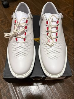 Jordan ADG 4, men’s size 12, white/black-pure platinum, golf shoes.