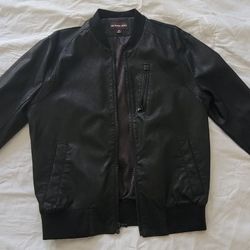 Michael Kors Bomber Leather Jacket 