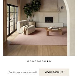 Maru Wool Rug in Blush 8’6 x 11’8 