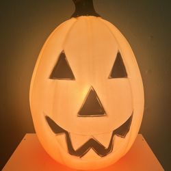 Light Up Jack-O-Lantern Pumpkin General Foam Plastic