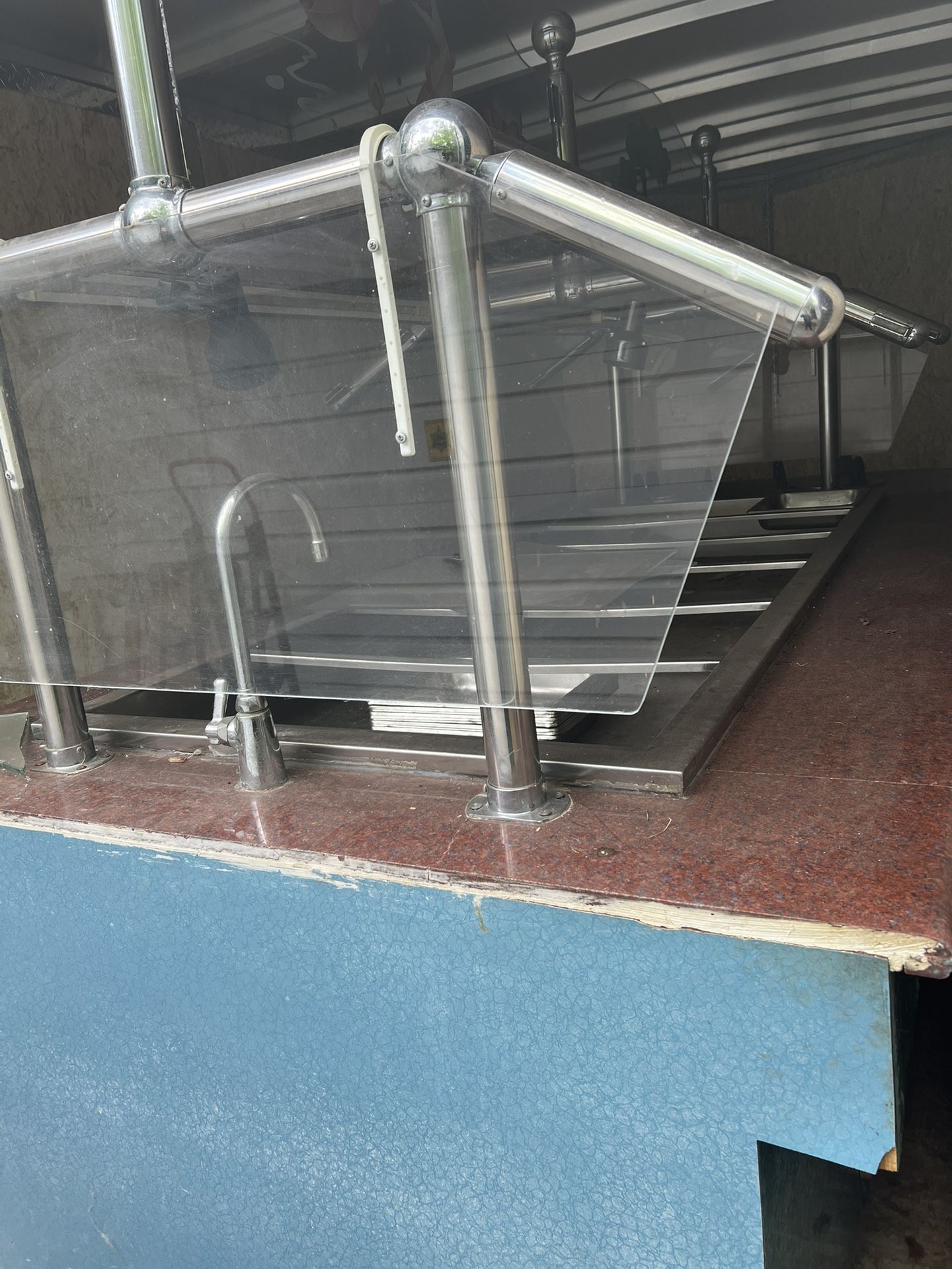 Commercial Food Warmer 7 Pans + 2 Pots Steam Table with Undershelf Shield