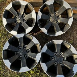 18 INCH WHEEL/RIMS DODGE RAM REBEL 1(contact info removed)-2023 OEM BLACK 5YD44TRMAA