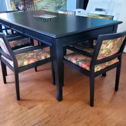Dinning Or Office Table With 6 Arm Chairs 