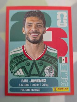 Raul Jimenez Red Border Parallel Panini World Cup 2026 USA Edition - Mexico