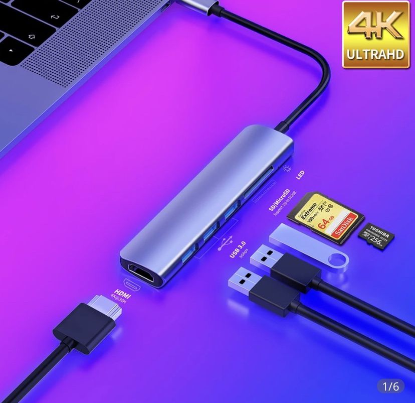 USB 3.1 Type-C Hub To HDMI Adapter 4K