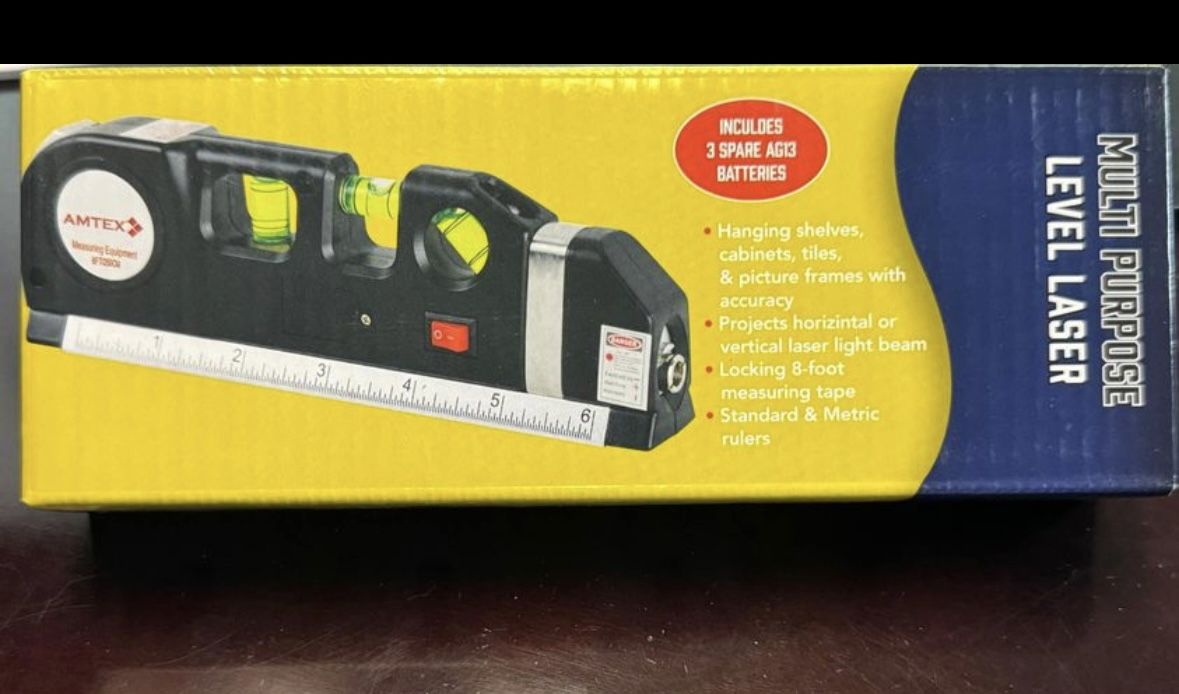Multi Purpose Laser Level Ruler Tape Measurer