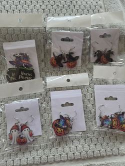 New Halloween  pierced earrings, each