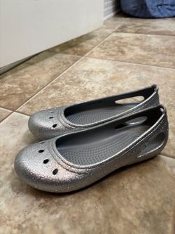 Crocs Glitter Ballet Flat Shoes