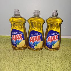 3 Ajax Lemon Scent 28oz Dish Soap 