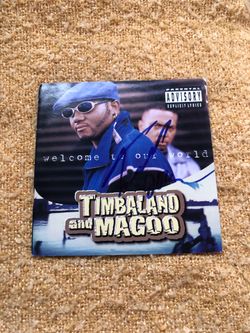 TIMBERLAND SIGNED CD COVER RARE TIMBERLAND AND MAGOO