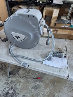 New 65 ft wall mount retractable hose with sprayer