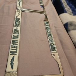 Jaguar/Aston Martin Palm Srings Chrome Metal Lic. Plate Frames