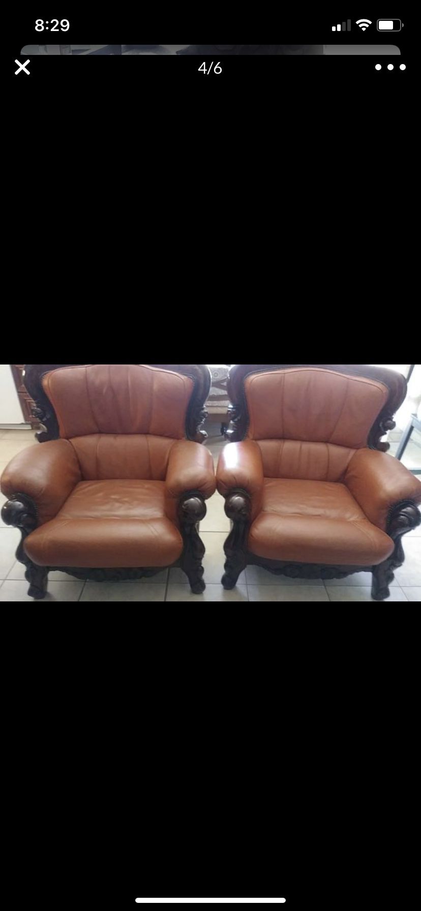 Sofa chair leather