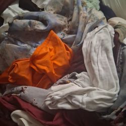 2 Huge Black Trash Bags Full Of Womens Clothing Handbags Scarves Shoes Bags Etc