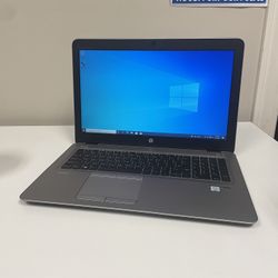 HP EliteBook 850 G4 15” Laptop 2.90ghz Core i7-7500U 8GB RAM 256GB SSD Windows 10 Pro Webcam WiFi 