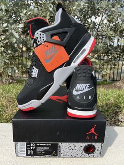 Jordan 4 Black Red OG BRED Cement Sz 10 Travis Nigel Undefeated