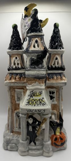 Blue Sky “Hotel of Horrors” Vampire Tea Light Candle House Halloween