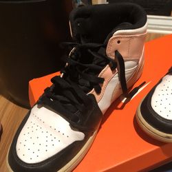 Selling Air Jordan 1 Mid "Crimson Tint" Size 10.5 Only Worn Couple Of Times A Little Crease