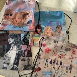 New Taylor Swift Drawstring Bags, $1  Each Have Multiple