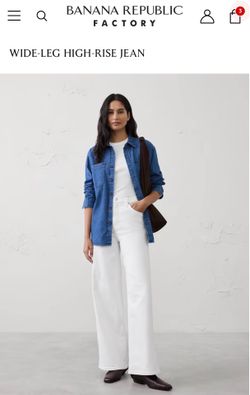 Wid-leg high -rise jean petite