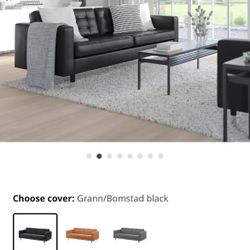 IKEA Leather Sofa And Loveseat Set