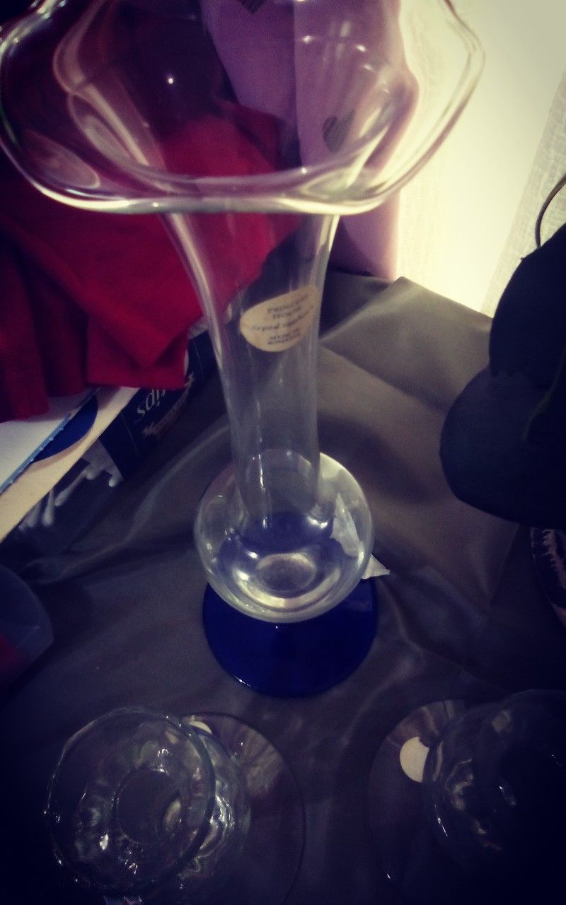 Princess House Crystal Flower Vases 