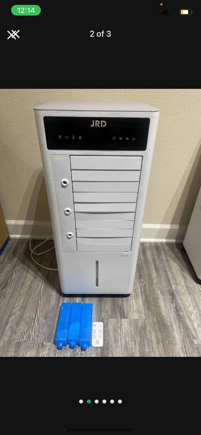 JRD Portable Air Conditioners, 3-IN-1 Evaporative Air Cooler with Remote, 2.4Gal Tank, 4 Ice Packs, 4 Modes, 3 Speeds, 12H Timer, Mist Function, Oscil
