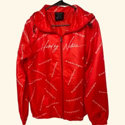 Red Windbreaker Jacket