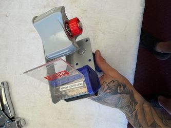 2" Commercial Packing Tape Dispenser Gun - Heavy Duty Metal Hand Tape Gun