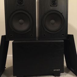 Cerwin Vega L-7 Bookshelf Speaker Pair with Optimus Pro SW12 Passive Subwoofer