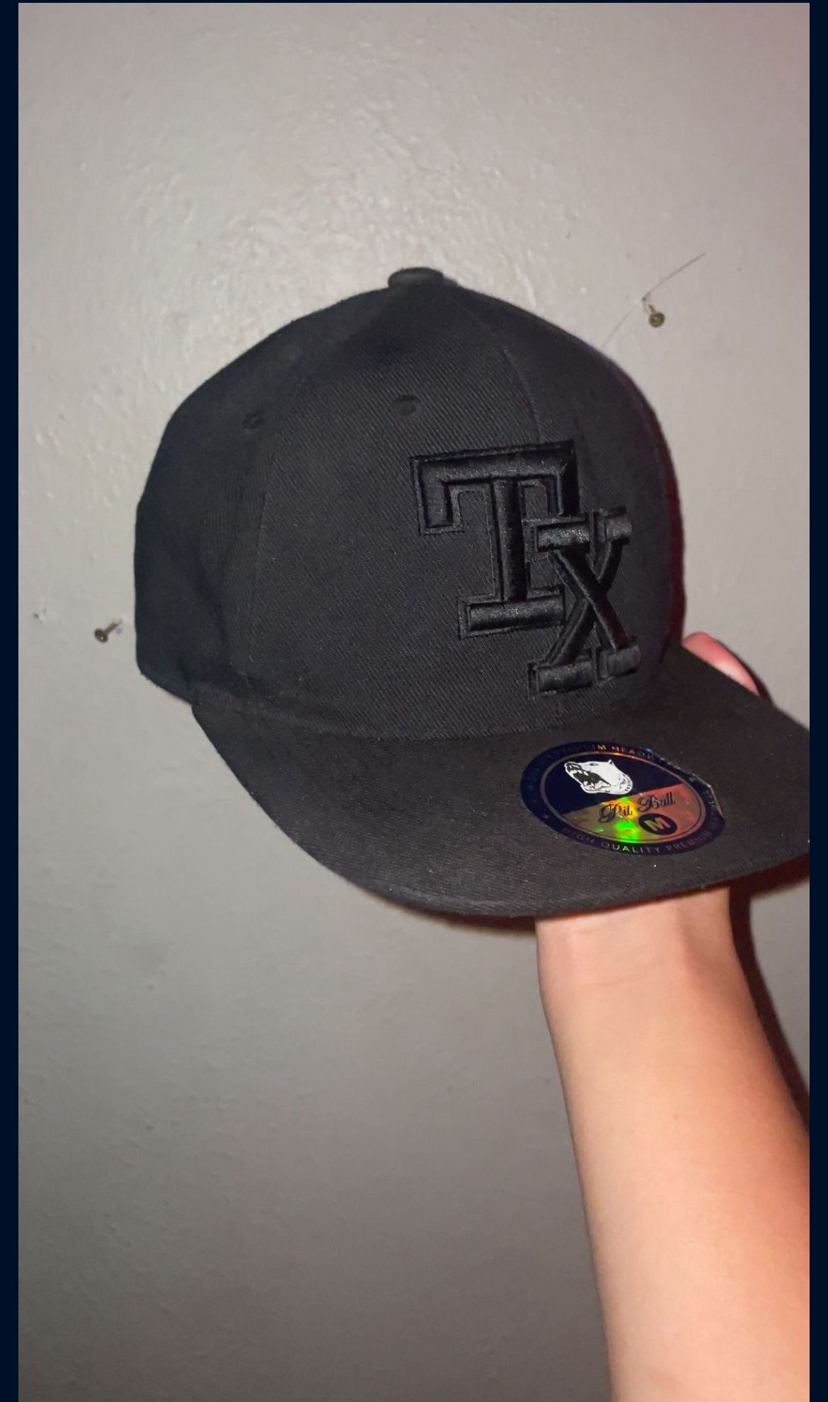 Fitted Black Hat “ Tx Letters