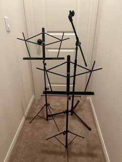 Mic and Music stands