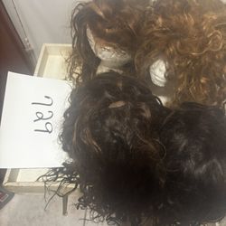 4 wig bundle all over 18 inches colored so they cost about 6 hundred each gettin