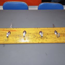 Handmade Coat Hook Wall Rack (4 Hooks)